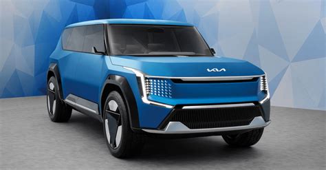 Kia EV9 electric SUV teased: To be shown at 2023 Indian Auto Expo