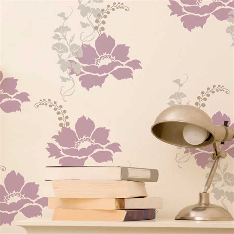 Stencils for walls. Large flower stencil collection, stencils for DIY