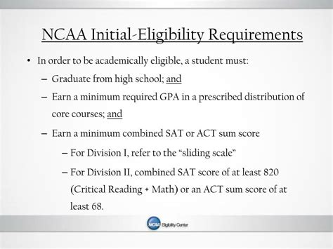 PPT - NCAA Eligibility Center 101 PowerPoint Presentation, free ...