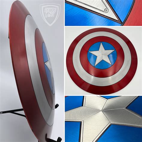 25” Captain America Shield Version 5.0 Aluminum Cast replica prop ...