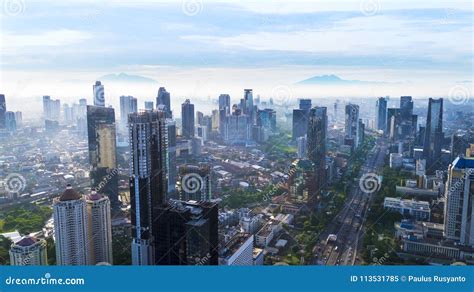 Beautiful Jakarta Downtown at Morning Time Editorial Image - Image of jakarta, beautiful: 113531785