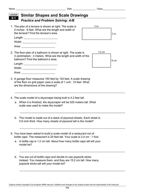 ️Scale Drawing Worksheet 1 Answers Free Download| Goodimg.co