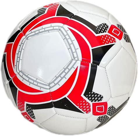 Amazon.com : Soccer Ball Size 4 for Training - White & Red : Sports ...