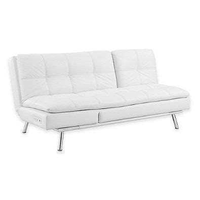 Serta® Palermo Convertible Sofa in White | Bed Bath & Beyond | Best leather sofa, Leather sofa ...