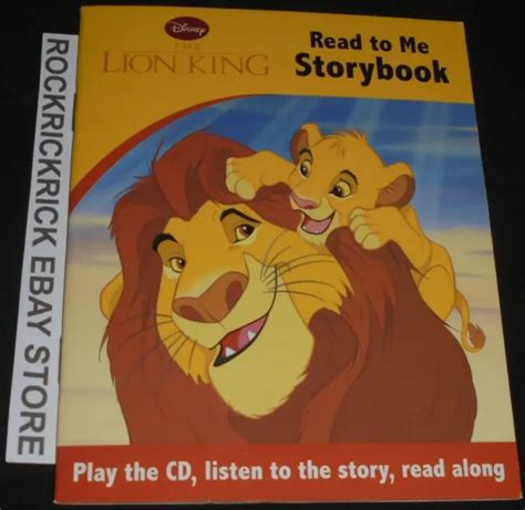 DISNEY THE LION King Read To Me Storybook Includes Cd Read Along 12Cm X ...