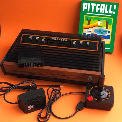 The Lego Atari 2600, With Pitfall And Space Invaders - EverydayBricks