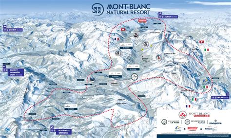 Mont-Blanc ski: Mont-Blanc unlimited pass - Megève piste map, St Gervais ski pass - Mont-Blanc ...