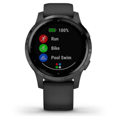 Buy Garmin Vivo Active 4S Smartwatch Black/Slate – Price, Specifications & Features | Sharaf DG