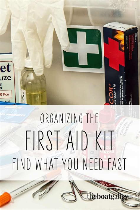 How To Organize First Aid Supplies on a Boat - The Boat Galley | First ...