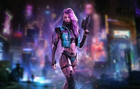 Cyberpunk Girl Wallpapers - Top Free Cyberpunk Girl Backgrounds ...