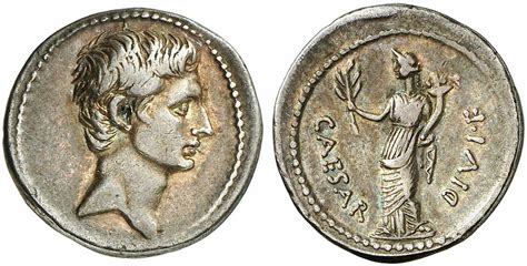 denarius of Octavian (Son of the Divine) heralds the start of the "Pax ...