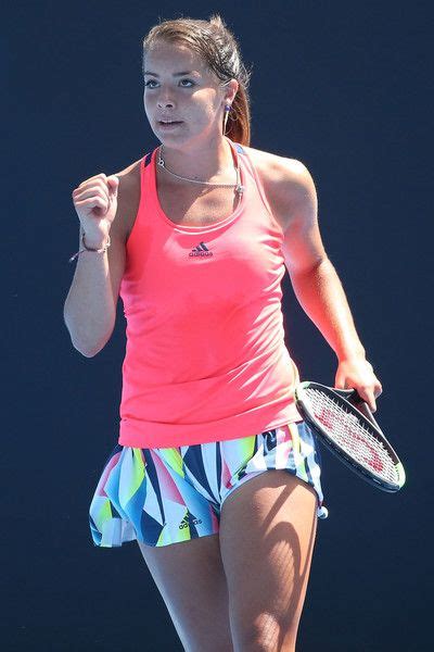 Jodie Anna Burrage of Great Britain celebrates winning a point in her third round match against ...