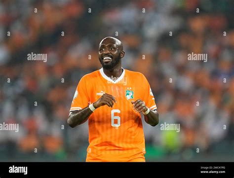 January 13 2024: Seko Mohamed Fofana (Ivory Coast) looks on during a ...