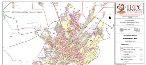 Descargue el mapa de los distritos locales de Durango, El Siglo de Torreón