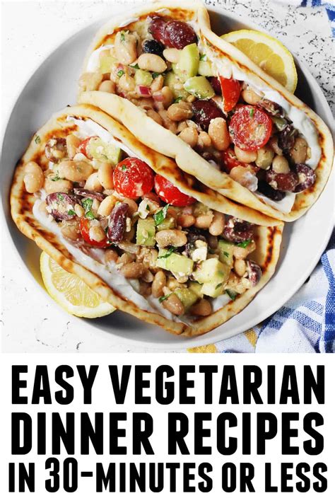 Easy vegetarian dinner recipes for weeknights - Rhubarbarians