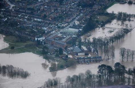 Aerial views show extent of Worcester flood damage - ITV News