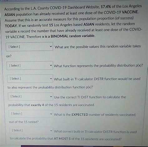 Solved According to the LA. County COVID-19 Dashboard | Chegg.com