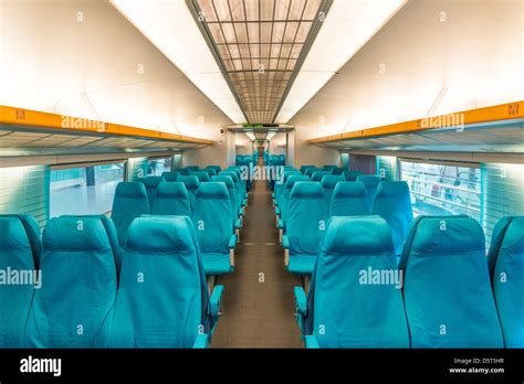 maglev train interior in shanghai china Stock Photo - Alamy