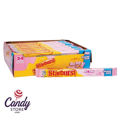 Starburst All Pink Candy 24ct Share Size Bags - CandyStore.com