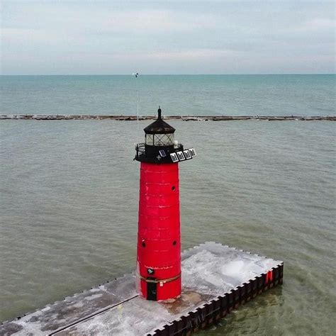 Kenosha North Pier Lighthouse Photograph by Tim Hannigan - Fine Art America