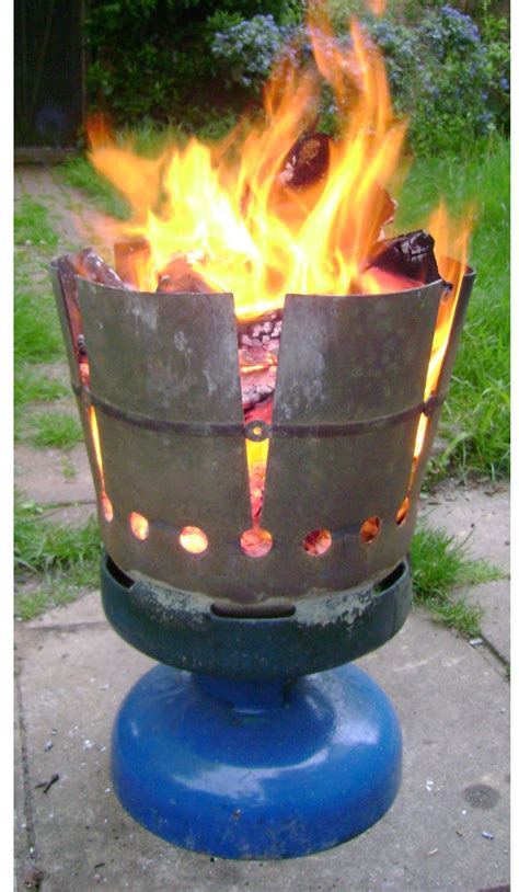 A 15kg gas bottle brazier made to order by us in Somerset. | Gas bottle bbq, Gas bottle wood ...