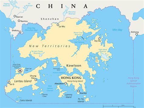 hong kong karta Karta över hong kong – karta 2020 - Europa Karta