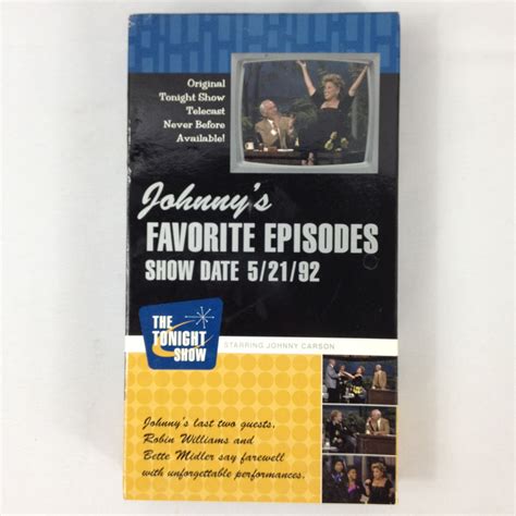 The Tonight Show-1992-Johnny Carson Farewell-VHS Tape-Used - VHS Tapes