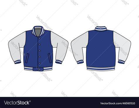 Varsity jacket Royalty Free Vector Image - VectorStock