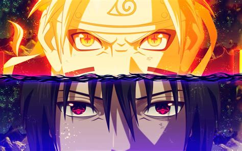 Фоновое изображение обоев 1920x1200 Naruto Uzumaki and Sasuke Uchiha's ...