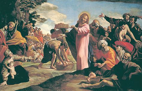 Jesus Feeds 5000 Painting at PaintingValley.com | Explore collection of ...