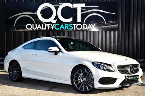 Used Mercedes-Benz C220d AMG Line Premium Coupe Polar White + Panoramic ...