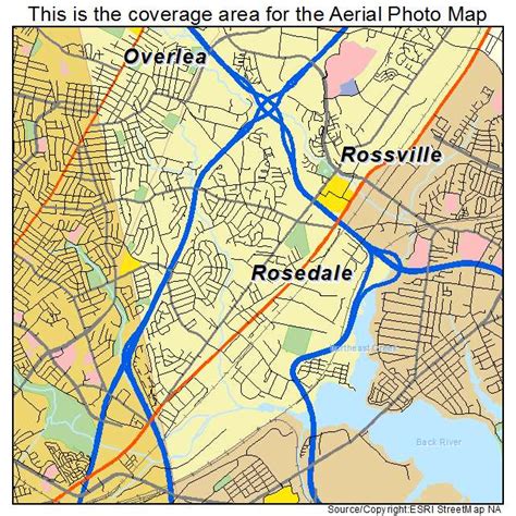 Aerial Photography Map of Rosedale, MD Maryland