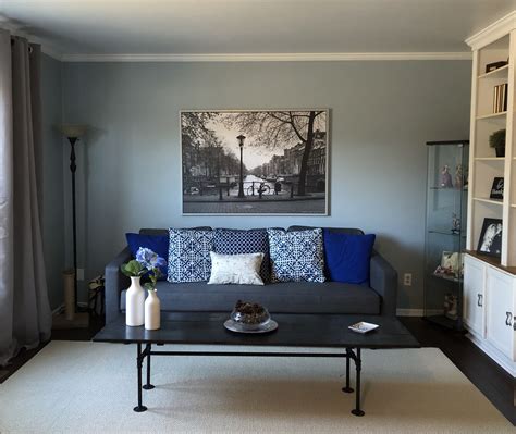 Blue and gray Living room | Living room grey, Living room, Apartment living room