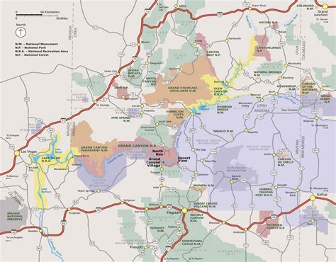 Bright Angel Trail - Hike Length & Map, South Rim Grand Canyon