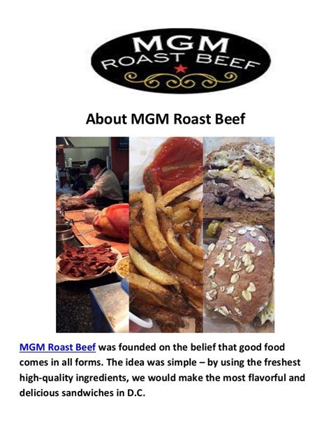 MGM Roast Beef Catering Washington, DC