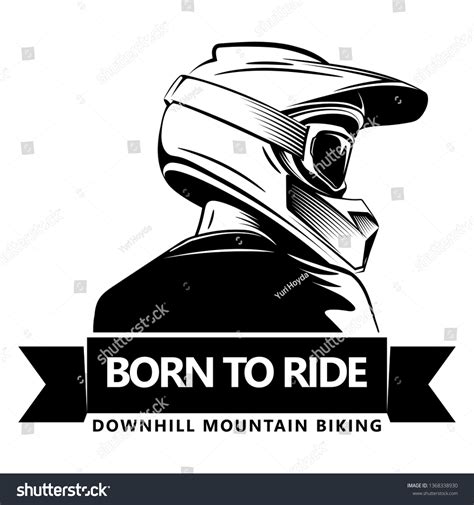 Back Shot Man Full Face Motocross Stock Vector (Royalty Free) 1368338930 | Shutterstock