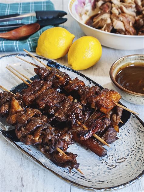 Filipino Skewered Pork BBQ Recipe | Amiable Foods