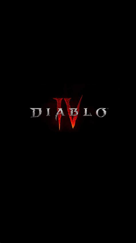 Download Diablo IV Game Logo Dark Background 4K Ultra HD Mobile ...