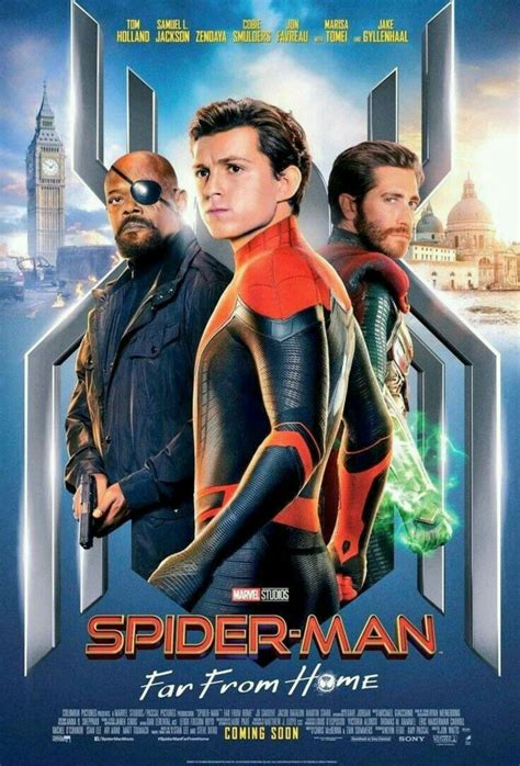 New Poster From Spider-Man Far From Home! Starring Tom Holland. 2 July 2019 Thriller, London ...