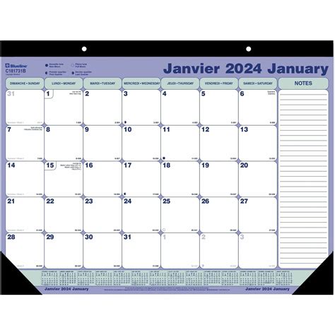 Monthly Calendar Desk Pad Blank Calendar Template Mon - vrogue.co