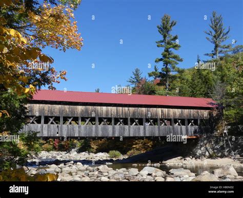 Albany covered bridge, New Hampshire Stock Photo - Alamy