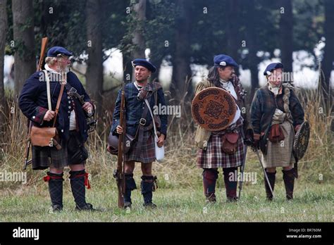 Highlanders of the Jacobite Rebellion 1688 to 1746 Stock Photo ...