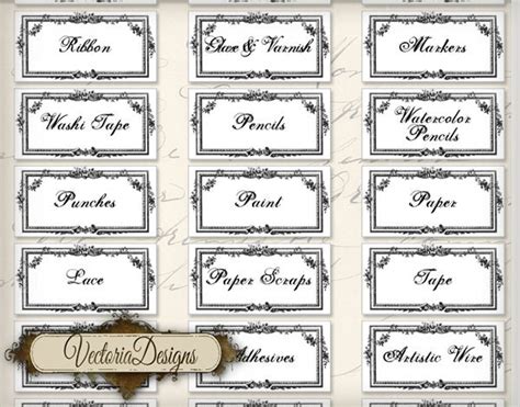 Craft Room Organization Labels Craft Room Labels printable instant ...