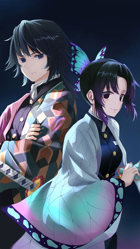 Giyu and Shinobu, (Kimetsu no Yaiba), Pillars, 4k HD Phone Wallpaper ...