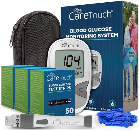 Buy Care Touch Blood Glucose Monitor Kit - es Testing Kit: 1 Glucometer, 150 Blood Sugar ...