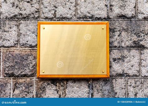 Golden Plaque stock photo. Image of asia, gold, space - 158428906