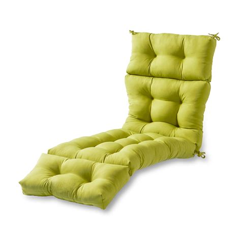 Greendale Home Fashions 72 in. Outdoor Chaise Lounger Cushion, Kiwi