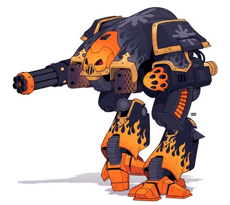 Space Crusade era Chaos dreadnought redesign (ChumiiCham) : r/Grimdank