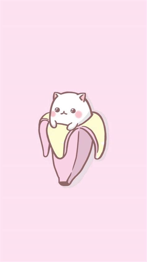 Download Kawaii Cute Animals Banana Wallpaper | Wallpapers.com