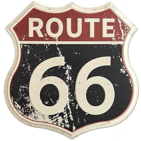 HISTORIC ROUTE 66 Metal Arrow Sign 6" x 20" archives.midweek.com